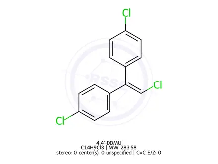 Chemical structure of 4,4'-DDMU