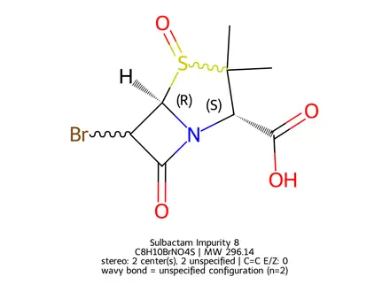 Chemical structure of Sulbactam Impurity 8