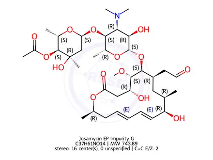 Chemical structure of Josamycin EP Impurity G
