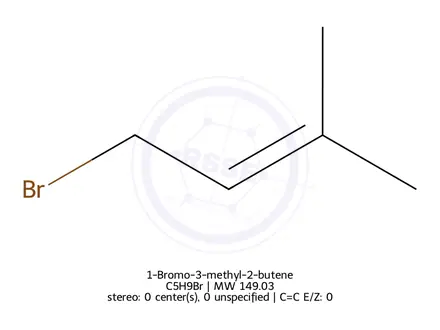 Chemical structure of 1-Bromo-3-methyl-2-butene