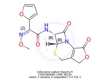 Chemical structure of Cefuroxime axetil Impurity E