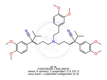 Chemical structure of Verapamil EP Impurity M(Mixture of Diastereomers)