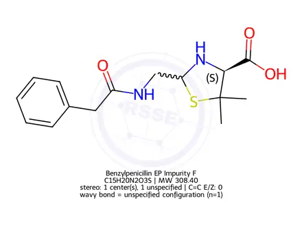 Chemical structure of Benzylpenicillin EP Impurity F