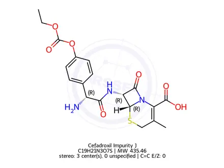 Chemical structure of Cefadroxil Impurity J