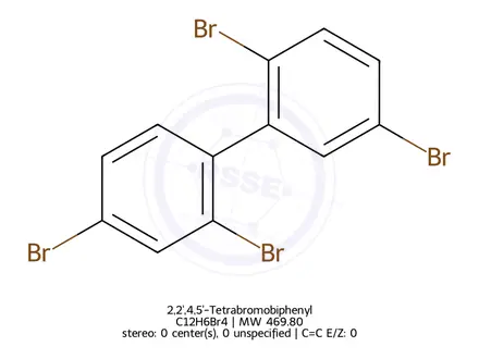 Chemical structure of 2,2',4,5'-Tetrabromobiphenyl