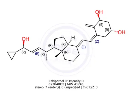 Chemical structure of Calcipotriol EP Impurity D