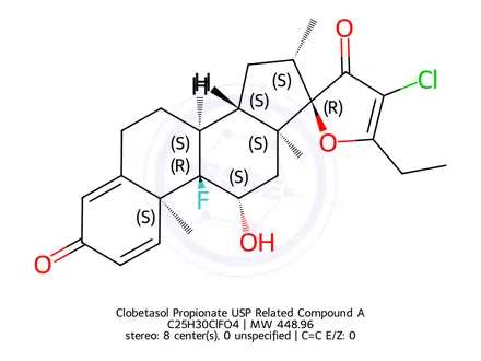 Chemical structure of Clobetasol Propionate EP Impurity J