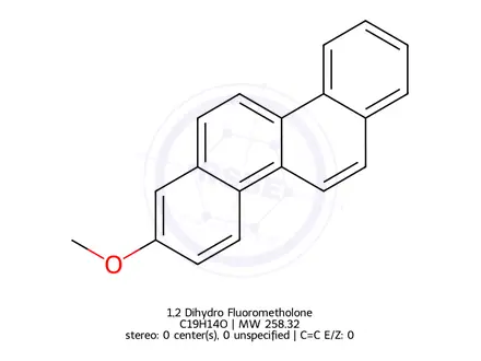 Chemical structure of 1,2 Dihydro Fluorometholone
