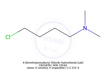 Chemical structure of 4-(Dimethylamino)butyl Chloride Hydrochloride