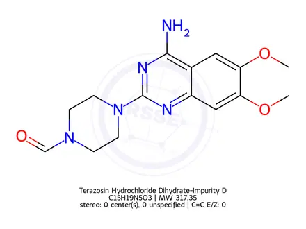 Chemical structure of Terazosin Impurity 4(Terazosin EP Impurity D)