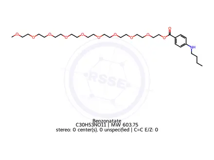 Chemical structure of Benzonatate
