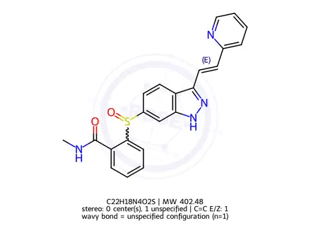 Chemical structure of Axitinib Impurity 3