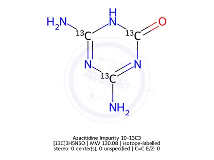 Chemical structure of Azacitidine Impurity 10-13C3
