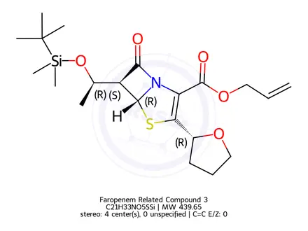 Chemical structure of Faropenem Related Compound 3