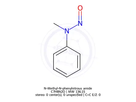 Chemical structure of N-Methyl-N-phenylnitrous amide