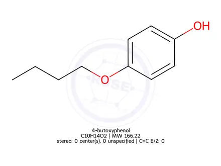 Chemical structure of 4-butoxyphenol