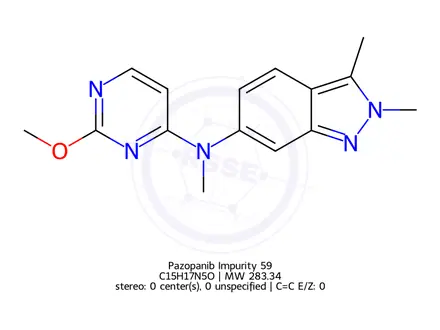 Chemical structure of Pazopanib Impurity 15