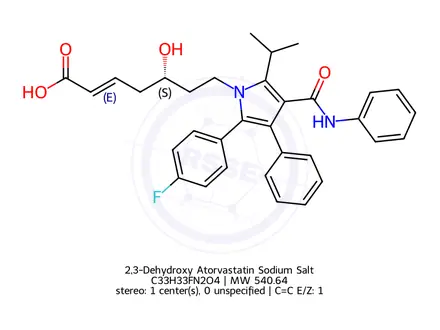 Chemical structure of Atorvastatin Impurity N