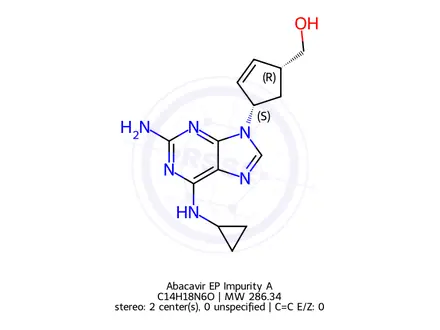 Chemical structure of Abacavir EP Impurity A