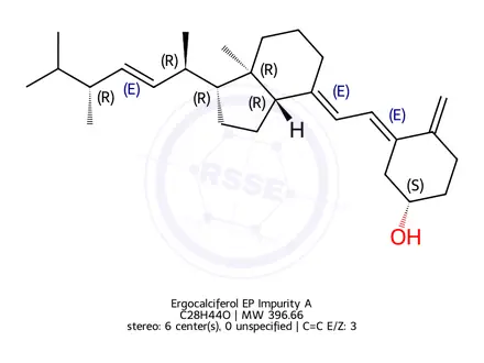 Chemical structure of Ergocalciferol EP Impurity A