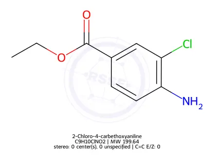 Chemical structure of 2-Chloro-4-carbethoxyaniline