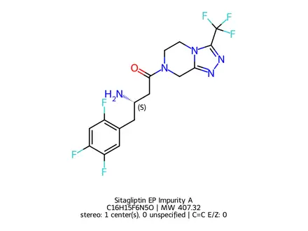 Chemical structure of Sitagliptin EP Impurity A