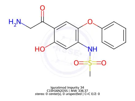 Chemical structure of Iguratimod Impurity 34