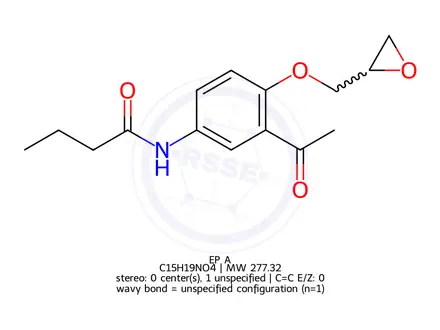 Chemical structure of Acebutolol EP Impurity A