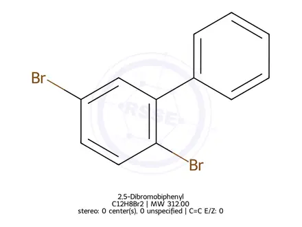 Chemical structure of 2,5-Dibromobiphenyl