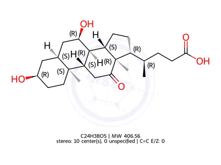 Chemical structure of Chenodeoxycholic Acid EP Impurity H