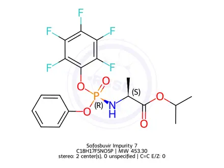 Chemical structure of Sofosbuvir Impurity 7