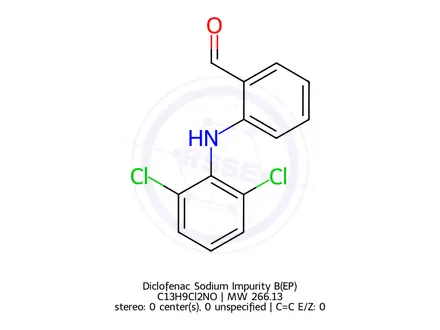 Chemical structure of Diclofenac EP Impurity B