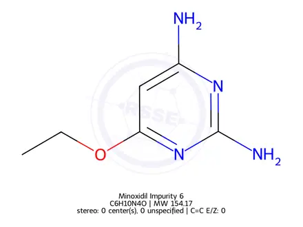 Chemical structure of Minoxidil Impurity 6