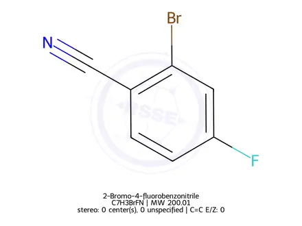 Chemical structure of 2-Bromo-4-fluorobenzonitrile