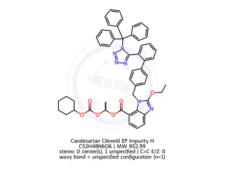 Chemical structure of Candesartan Cilexetil EP Impurity H