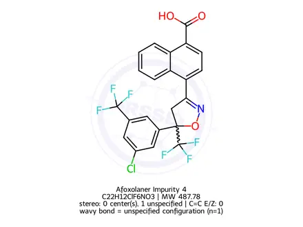 Chemical structure of Afoxolaner Impurity 4
