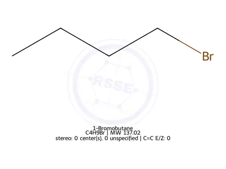 Chemical structure of 1-Bromobutane