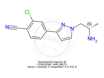 Chemical structure of Darolutamide Impurity 18