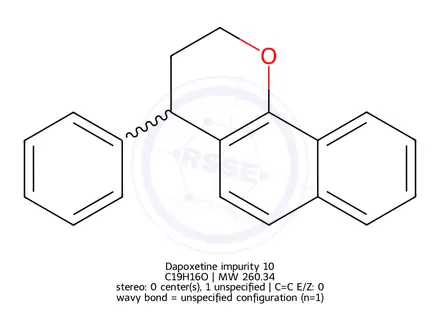 Chemical structure of Dapoxetine impurity 10