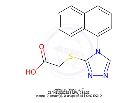 Chemical structure of Lesinurad Impurity C