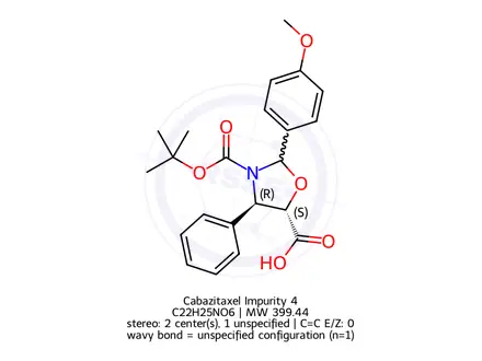Chemical structure of Cabazitaxel Impurity 4