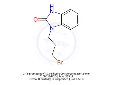 Chemical structure of 1-(3-Bromopropyl)-1,3-dihydro-2H-benzimidazol-2-one