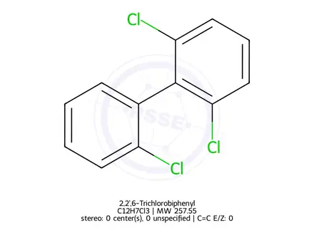 Chemical structure of 2,2',6-Trichlorobiphenyl