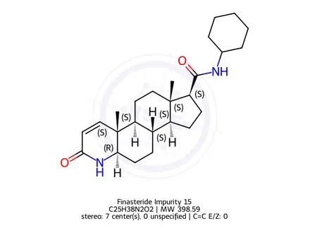 Chemical structure of Finasteride Impurity 15
