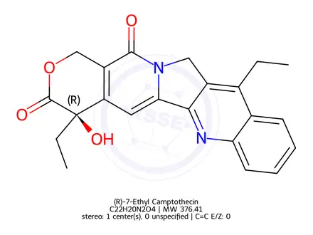 Chemical structure of (R)-7-Ethyl Camptothecin