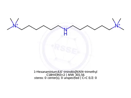 Chemical structure of 1-Hexanaminium,6,6`-iminobis[N,N,N-trimethyl