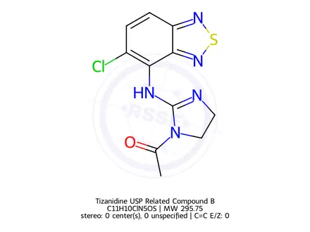 Chemical structure of Tizanidine USP Related Compound B