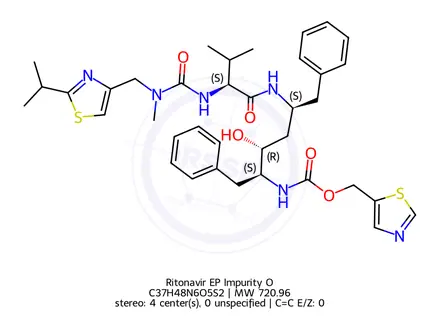 Chemical structure of Ritonavir EP Impurity O