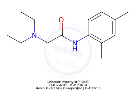 Chemical structure of Lidocaine EP Impurity I(Hydrochloride)