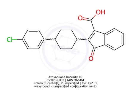 Chemical structure of Atovaquone Impurity 10